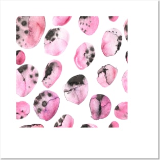 watercolor polka dots seamless pattern Posters and Art